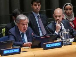 Am Rande des Zusammenbruchs: Guterres sieht Zweistaatenlösung weiter entfernt als je zuvor
