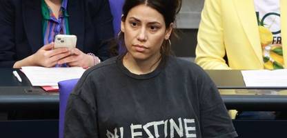 Bundestag: »Palestine«-Shirt - Linken-Abgeordnete Köktürk widerspricht Klöckner