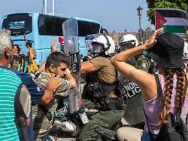 erneut protest in griechenland: demonstranten wollen israelische touristen aufhalten