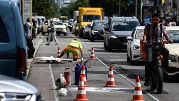 Pop-up-Radweg Kantstraße: Ein Teil soll bleiben, der andere weichen