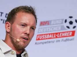 nagelsmann bei trainerkongress in leipzig: ter stegen soll im tor bleiben, kimmich kehrt zurück ins zentrum