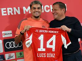 Präsentation von Luis Díaz beim FC Bayern: Freundlicher haben 75 Millionen Euro nie ausgesehen