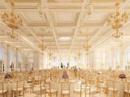 das beste vom besten: weißes haus plant goldenen ballsaal für trump