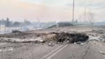 Lage in der Ukraine: Bomben am Ufer des Dnipro