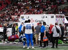 fühlt sich nicht richtig an: nfl-stars erzwingen spielabbruch nach üblen bildern