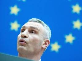 Ganzes Land sei kriegsmüde: Klitschko: Zu früh, um über Gebietsabtretungen zu sprechen