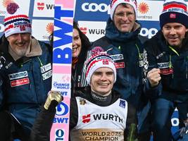 skispringen: lindvik siegt mit trotz
