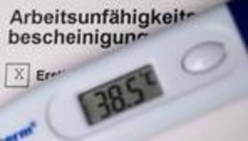 gesundheit: viele fehltage wegen erkältung und grippe