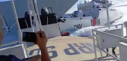 philippinen: chinesische schiffe kollidieren offenbar bei attacke auf philippinisches boot