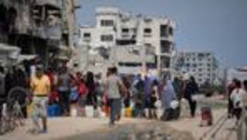 lage im Überblick: druck auf israel wegen humanitärer notlage in gaza nimmt zu