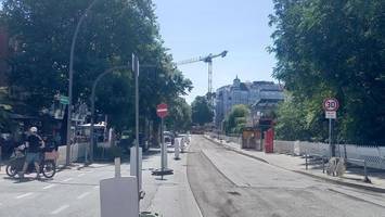 Hofweg in Hamburg gesperrt und stadteinwärts geht nichts mehr