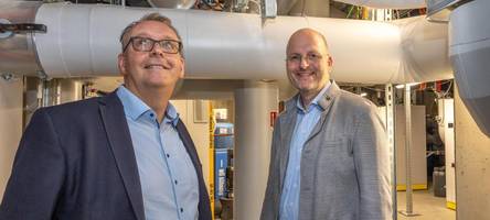 größter eisspeicher der stadt heizt büro-gebäude in göggingen