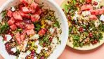 Wassermelonensalat mit Granatapfel: So 'ne Wassermelone ist nicht ohne