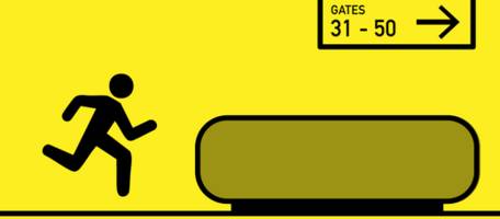 Rätsel der Woche: Wo sollte man auf dem Flughafen rennen?