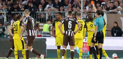 Fußball-Bundesliga: Borussia Dortmund verspielt Sieg beim FC St. Pauli