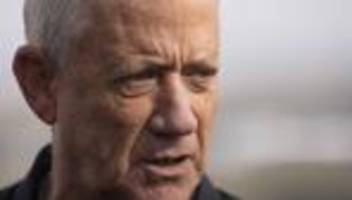 israel: oppositionspolitiker gantz fordert einheitsregierung in israel