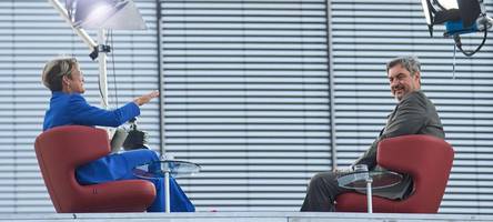 Rechtextreme versuchen ARD-Sommerinterview mit Söder zu stören