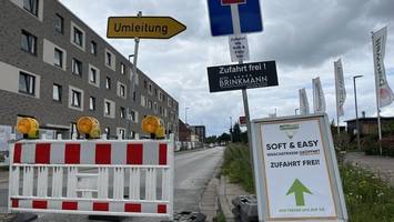 Gesperrte K63: Eine Baustelle geht, die nächste kommt
