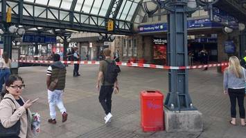 herrenloser koffer am hauptbahnhof: geschäfte müssen geräumt werden