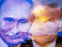 vulgäre beleidigungen: moskau wettert gegen macrons putin-beleidigung