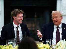 Bauchpinselei am Dinnertisch: Tech-Bosse schleimen sich im Weißen Haus bei Trump ein