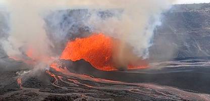 Hawaii: Seltener Vulnado am Kilauea-Vulkan