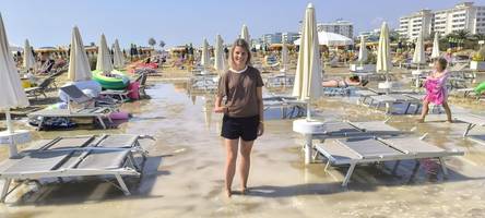 Heftige Unwetter an der Adria in Italien: Victoria Hornung aus der Rhön hat die Überschwemmungen in Bibione erlebt