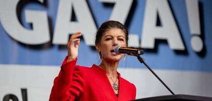 Gaza-Kundgebung: Sahra Wagenknecht kritisiert Israel und Bundesregierung