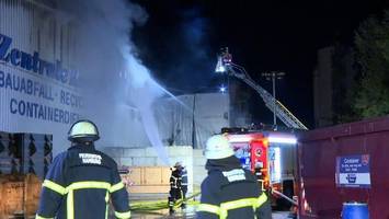 feuer in recyclinganlage – warn-app löst alarm aus