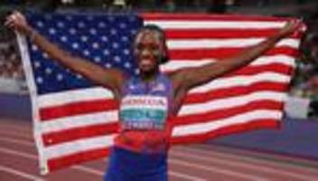 Leichtathletik-Weltmeisterschaft: Jefferson-Wooden stellt WM-Rekord über 100 Meter Sprint auf