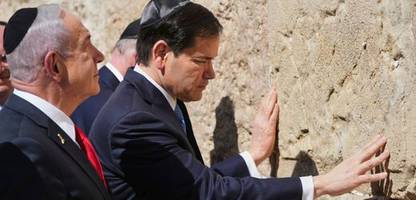 Marco Rubio in Israel: Besuch der Klagemauer mit Benjamin Netanyahu