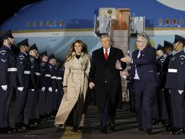 trump in großbritannien: kutsche, könig, puppenhaus