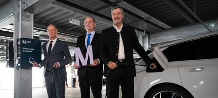 Münchner Flughafen nimmt Bayerns größten öffentlichen E-Ladepark in Betrieb