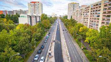 Bauarbeiten auf der Landsberger Allee: Verkehr wird verlagert