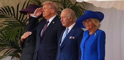 Donald Trump in Großbritannien: Empfang durch die Königsfamilie im Livestream