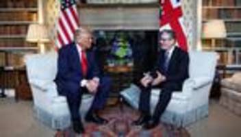 donald trump in großbritannien: jetzt live: donald trump und keir starmer nach ihrem treffen
