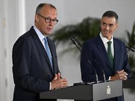 kanzler zu besuch in madrid: merz beim gazakrieg uneins mit spaniens premier