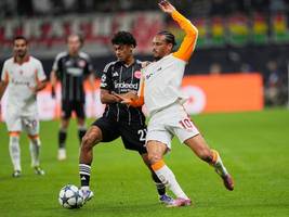 Klarer Sieg gegen Galatasaray: Die Eintracht ist jetzt Tabellenführer der Champions League