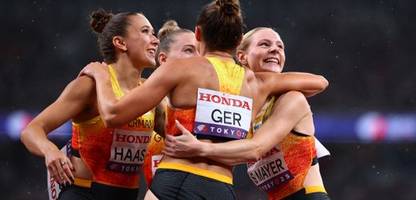 Leichtathletik-WM: Deutschland mit Gina Lückenkemper gewinnt Bronze über 4 x 100 Meter