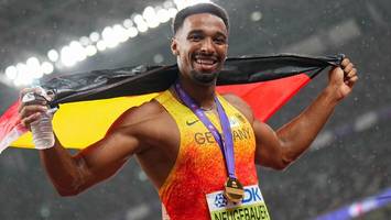 Dieses Grinsen ist Gold wert: Leo Neugebauer ist der König der Athleten