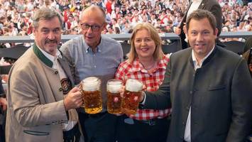 Vier Maß für die GroKo: Union und SPD feiern auf der Wiesn