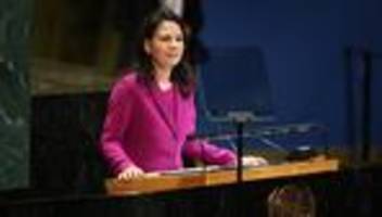 un-generaldebatte: baerbock mahnt zu besserer arbeit der vereinten nationen