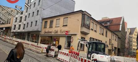 Rund um den Perlachberg in Augsburg ist mit Behinderungen zu rechnen
