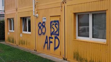 Rechtsextreme Codes an Flüchtlingsheime gesprüht – „sind bestürzt“
