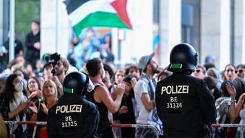 So bereitet sich die Berliner Polizei auf die Gaza-Großdemo vor