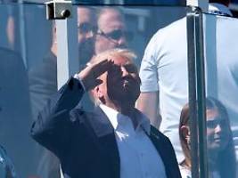 Glanzstart für Golfstars: Donald Trump salutiert beim Ryder Cup und sieht bärenstarkes Europa