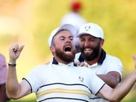 Ryder Cup kippt fast historisch: Europäer verhindern Golfwunder denkbar knapp, dann brechen alle Dämme