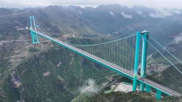 china: höchste brücke der welt freigegeben