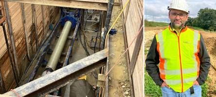 Wer bohrt denn da? So kreuzt die riesige Gas-Pipeline die Autobahn