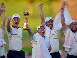 Ryder Cup im Golf: Die Europäer bezwingen den Orkan